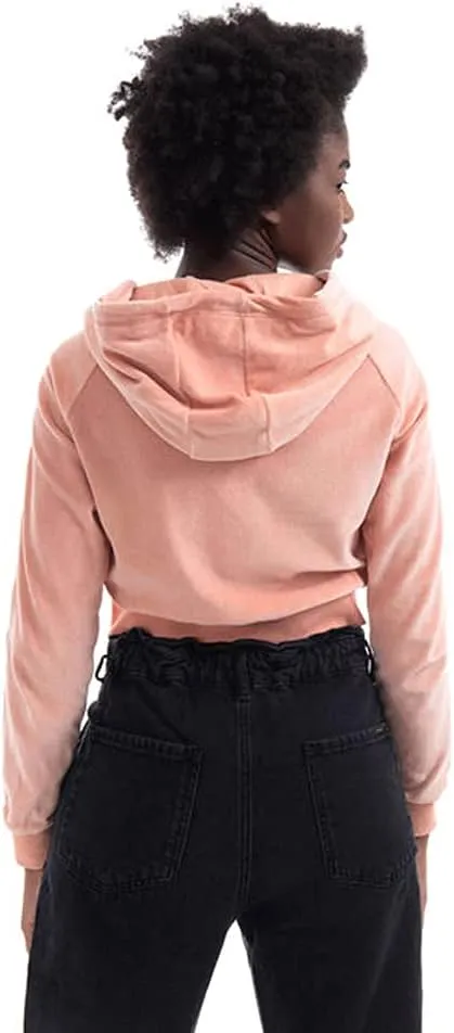 adidas Originals Women's Velour Crop Full-Zip Hoodie
