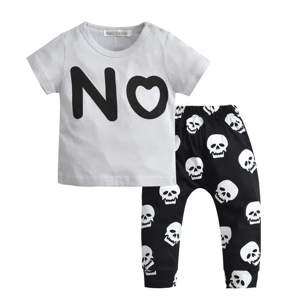 Baby Boy Cotton T-shirt and Pants (2 Pieces) Summer Outfit
