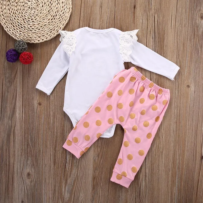 Baby Girls Clothing Set Long Sleeve Cotton Pants Jumpsuit Bodysuit
