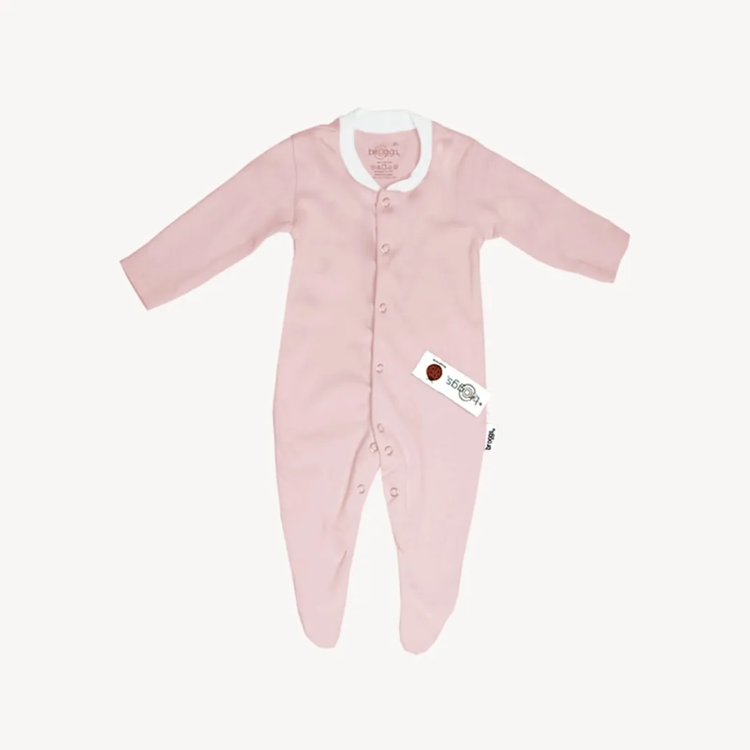 Baby Set | 100% Cotton |  6-Pieces | Hat | Bib | Jacket | Sleepsuit | Bodysuit | Leggings | Age Newborn – 6 Months | Colour Pastel Pink | Broggs®