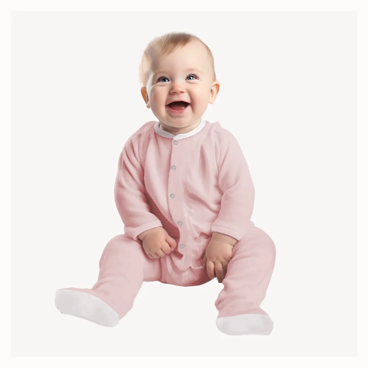 Baby Set | 100% Cotton |  6-Pieces | Hat | Bib | Jacket | Sleepsuit | Bodysuit | Leggings | Age Newborn – 6 Months | Colour Pastel Pink | Broggs®