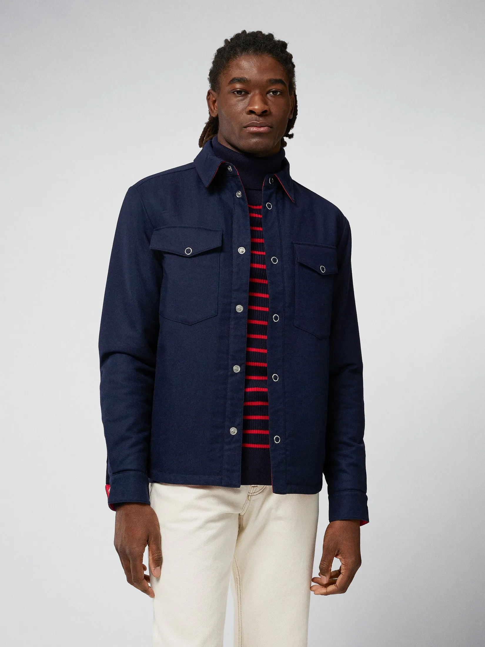 Big Bridge Rev Overshirt / JL Navy