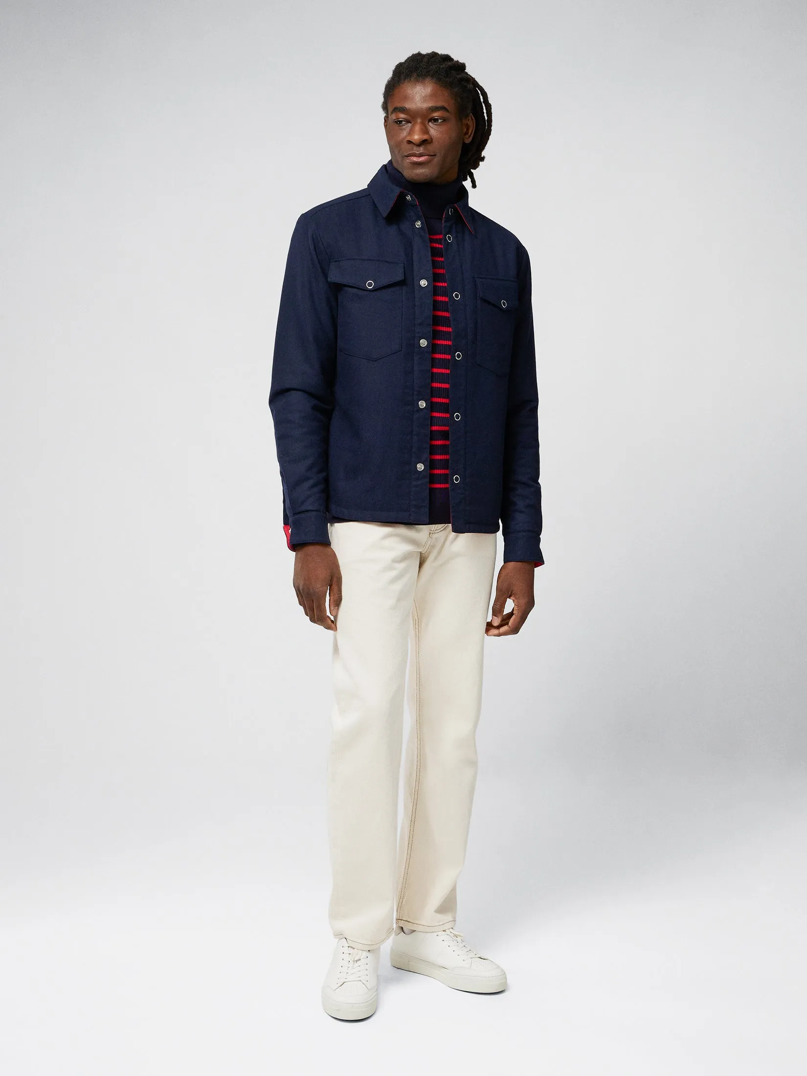 Big Bridge Rev Overshirt / JL Navy