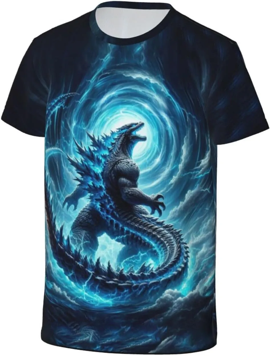 Boys' Short Sleeve T Shirt Game Graphic Crewneck Tshirts 3D Printed Cartoon Tee Shirt for Youth Boys Girls Teen 6-16