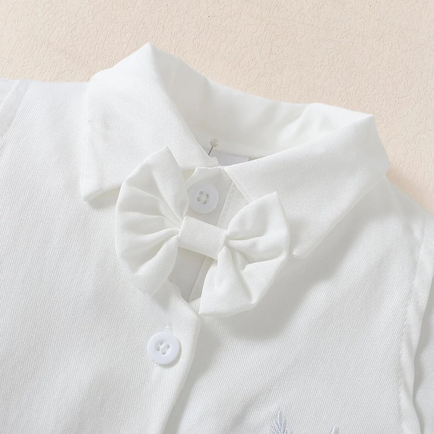 Chichoo Baby Boy Clothes Suits Baptism Outfits for Boys All White Infant Tuxedo Gentleman Outfit Formal Christening Suit Set