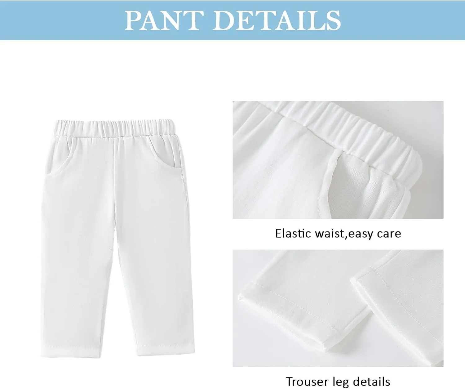 Chichoo Baby Boy Clothes Suits Baptism Outfits for Boys All White Infant Tuxedo Gentleman Outfit Formal Christening Suit Set