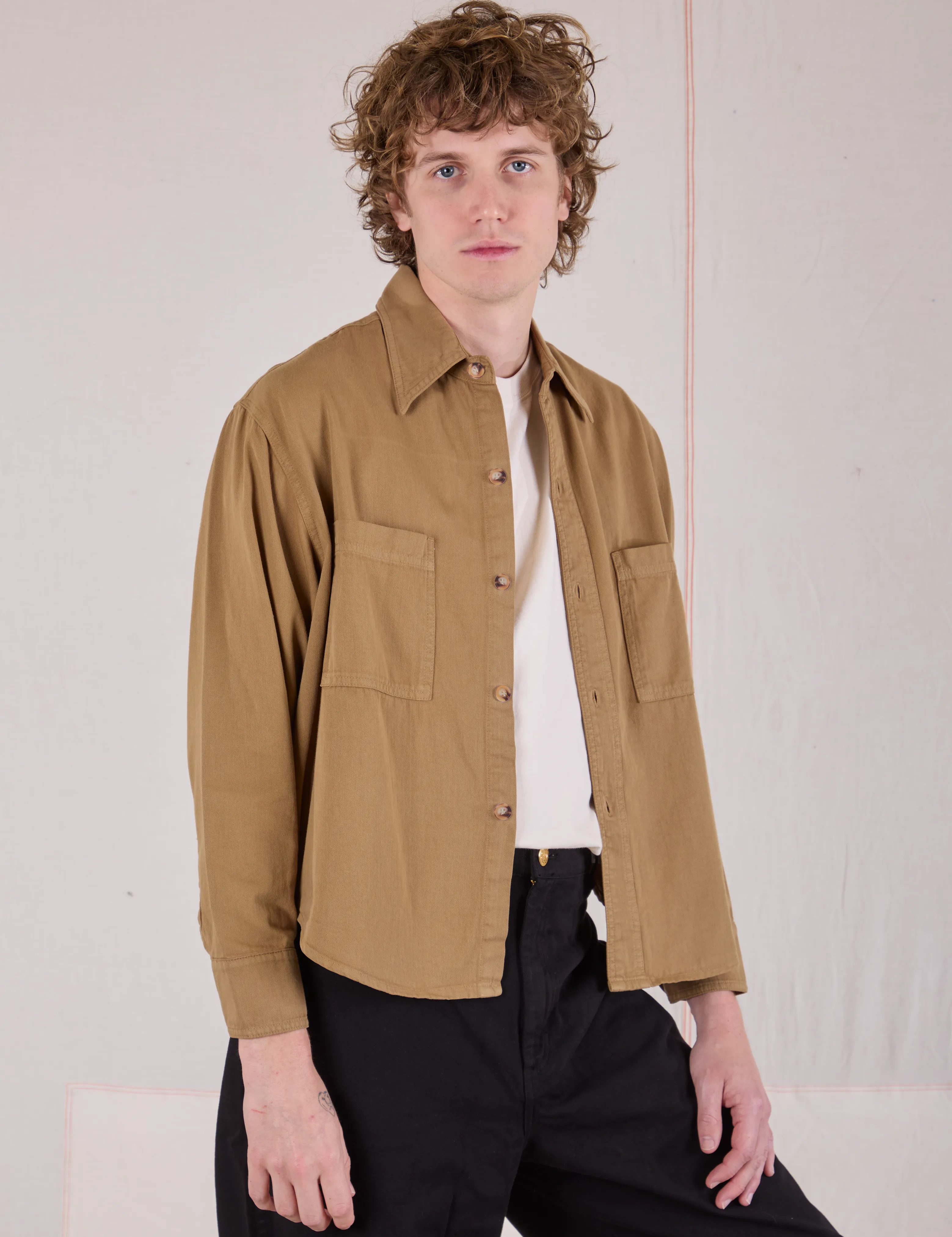 Cropped Overshirt - Desert Brown