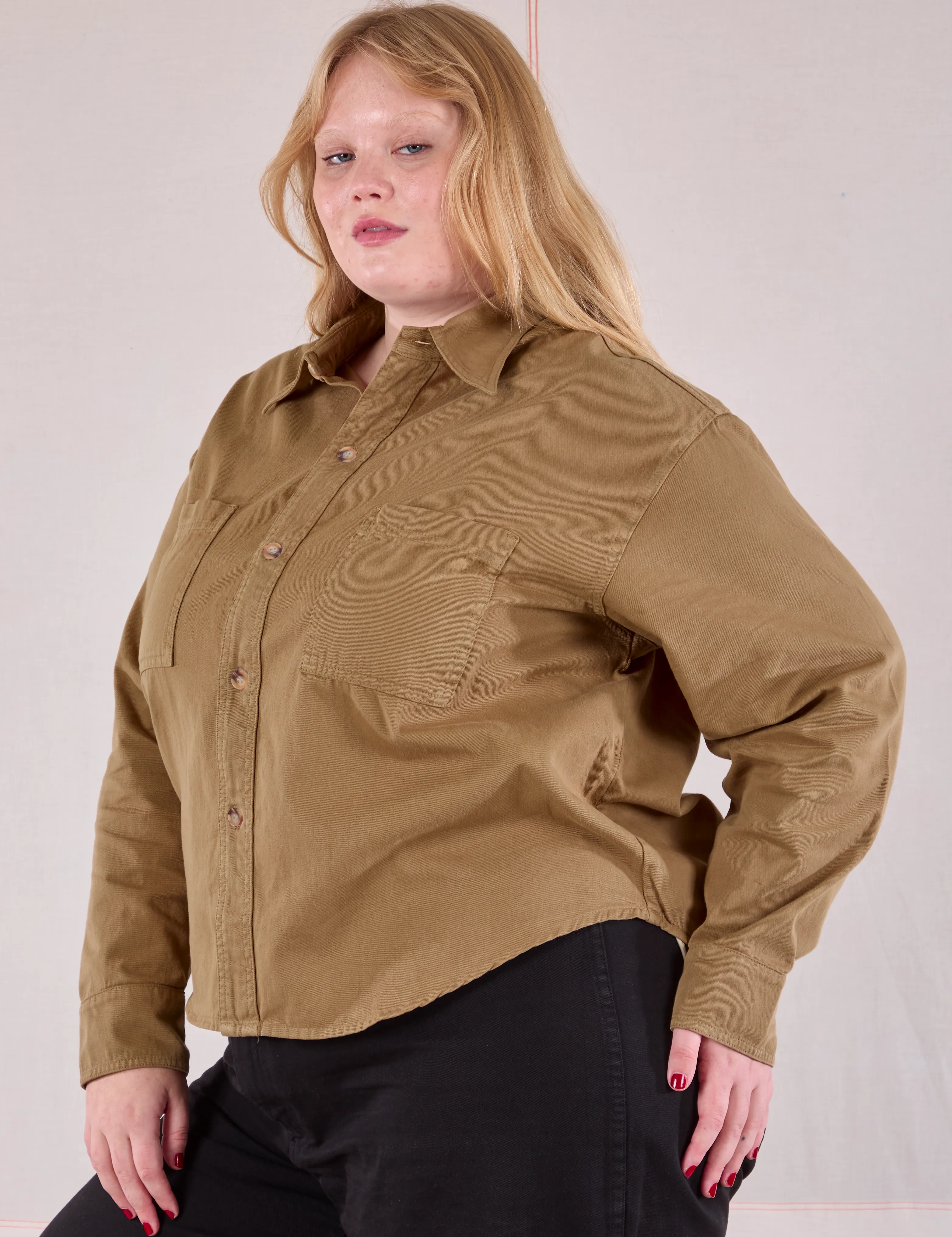 Cropped Overshirt - Desert Brown