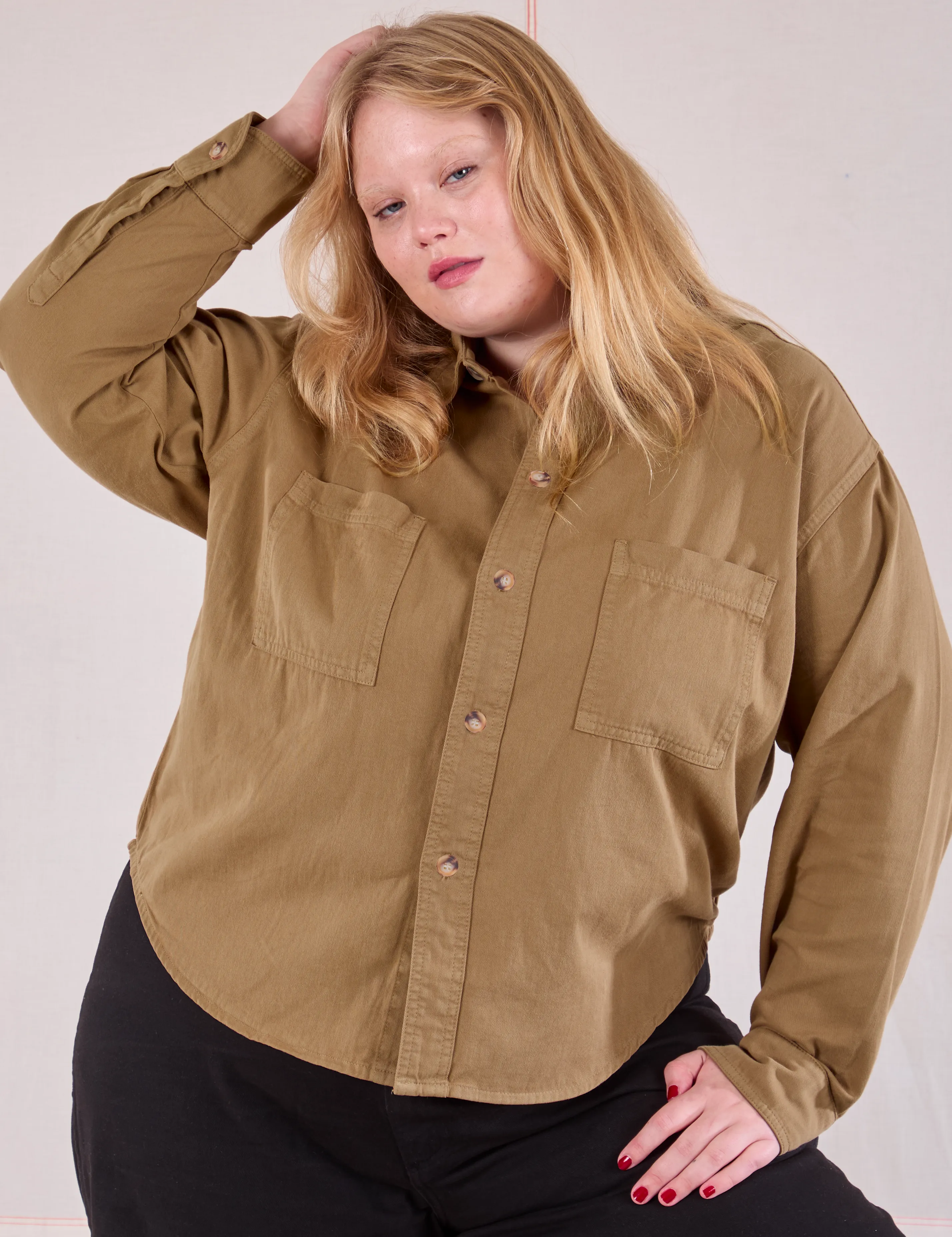 Cropped Overshirt - Desert Brown