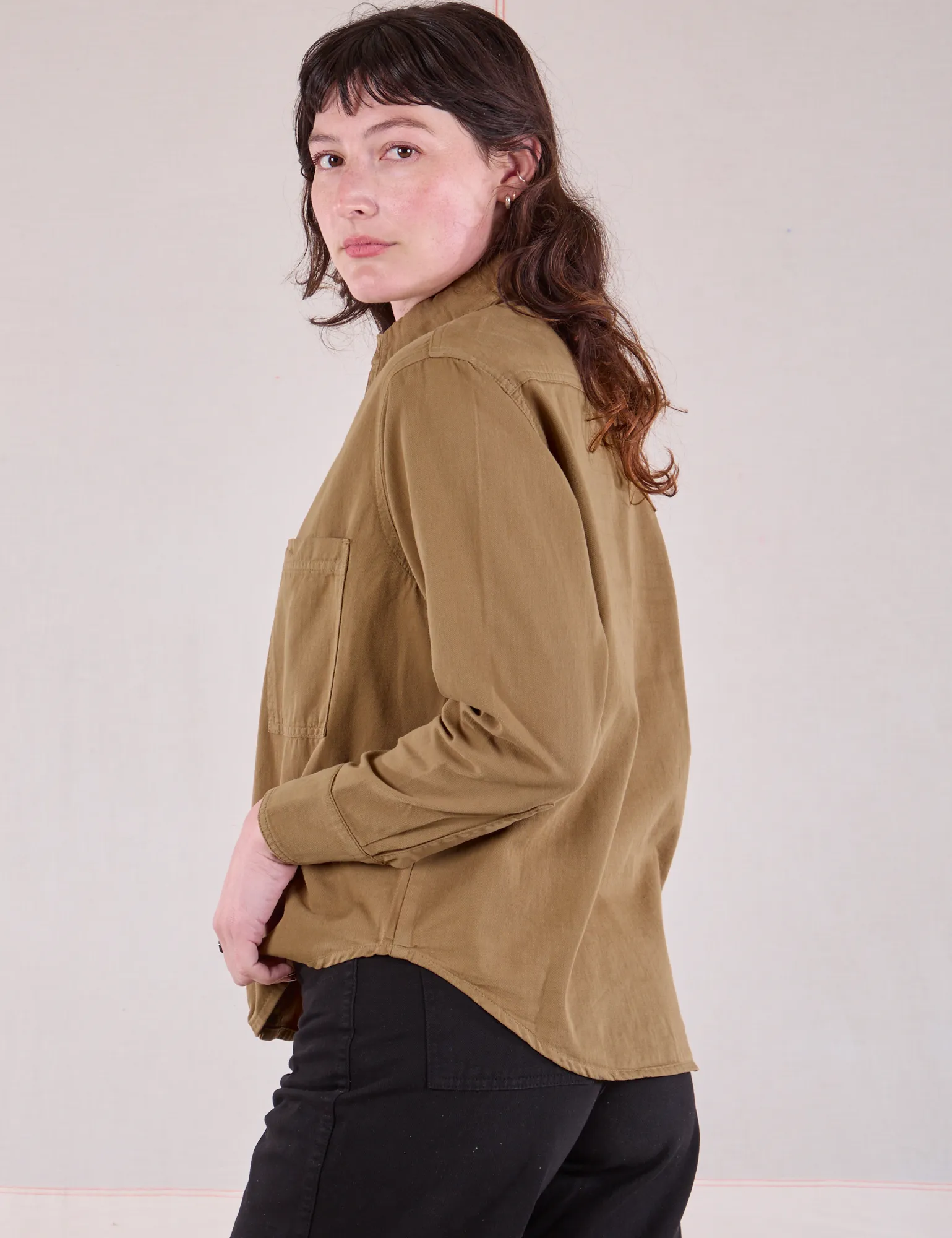 Cropped Overshirt - Desert Brown