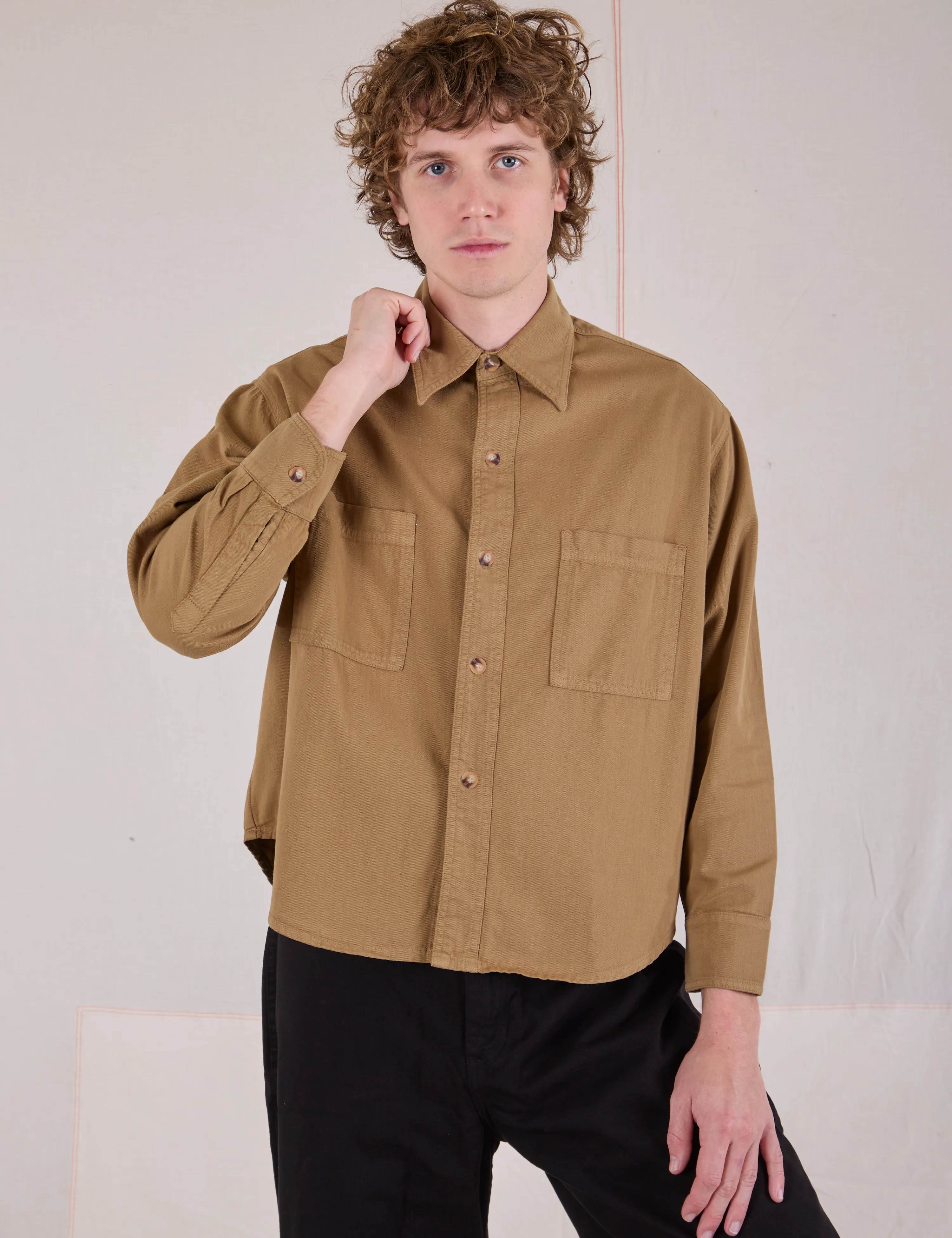 Cropped Overshirt - Desert Brown