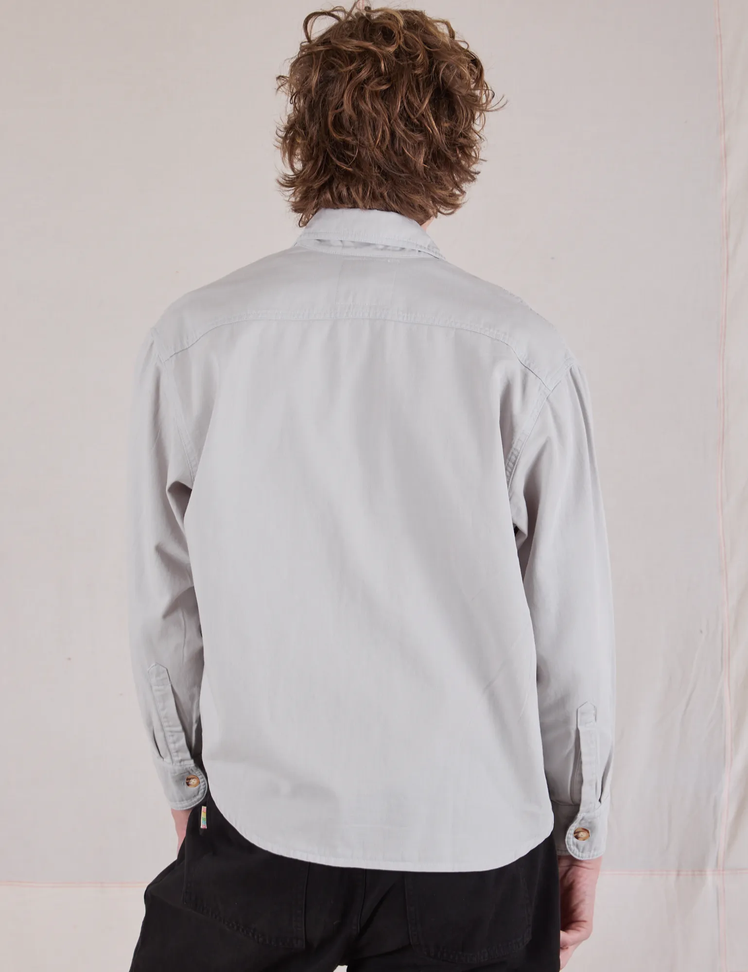 Cropped Overshirt - Stone White