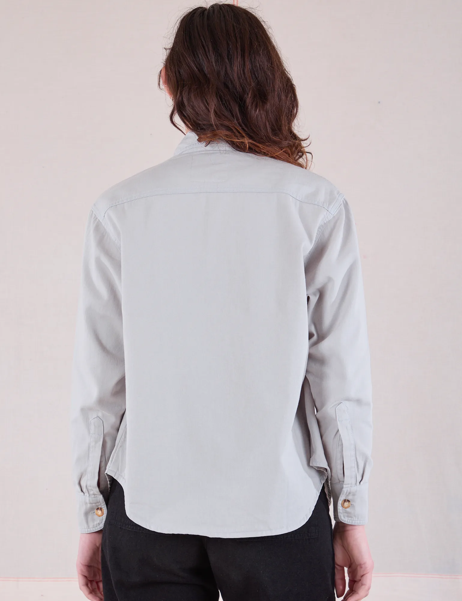 Cropped Overshirt - Stone White