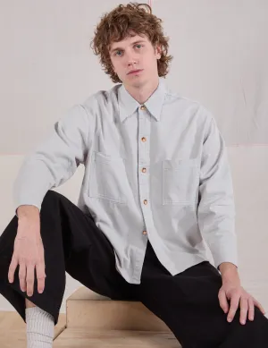 Cropped Overshirt - Stone White
