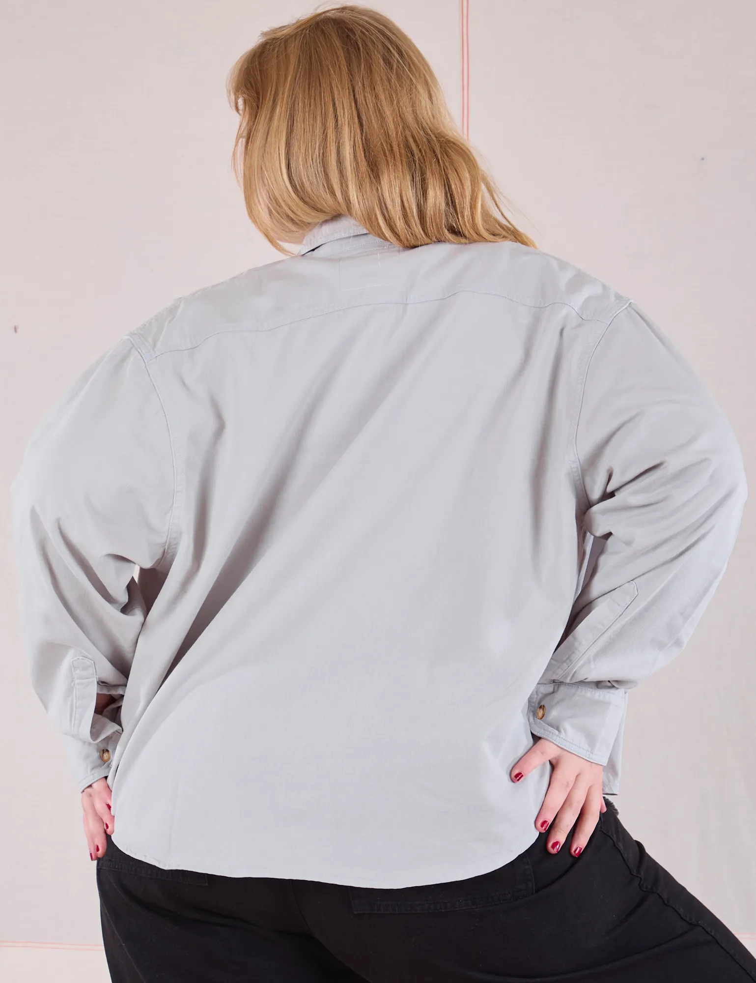 Cropped Overshirt - Stone White