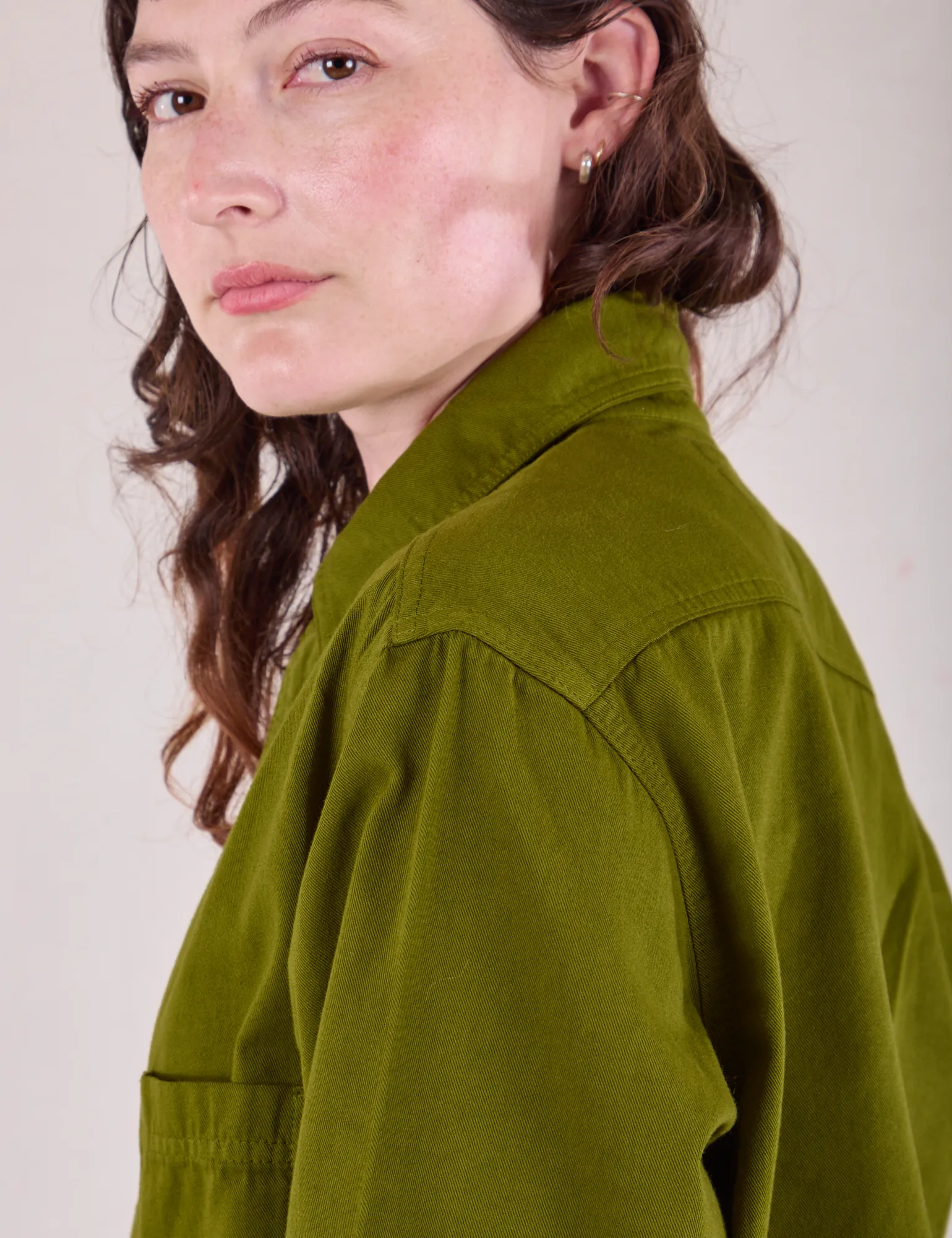 Cropped Overshirt - Summer Olive