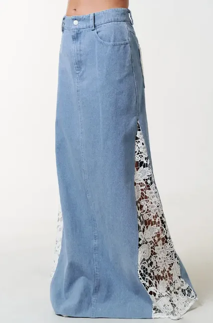 Darla Denim Maxi Skirt