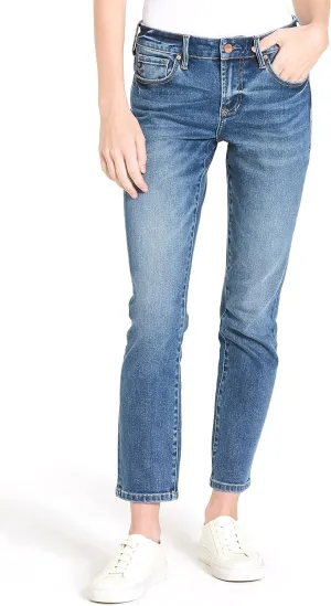 DEAR JOHN Blaire Womens Straight Leg Jeans Mid Rise Ankle Inseam