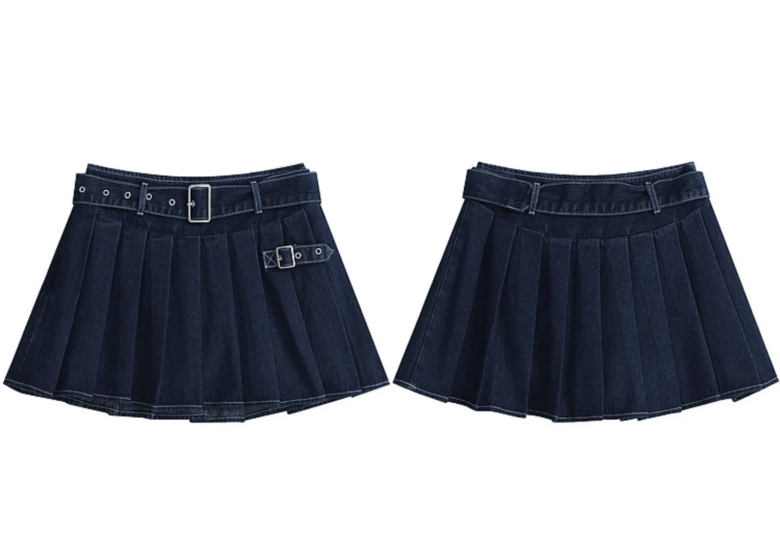 Denim High Waist Skirt