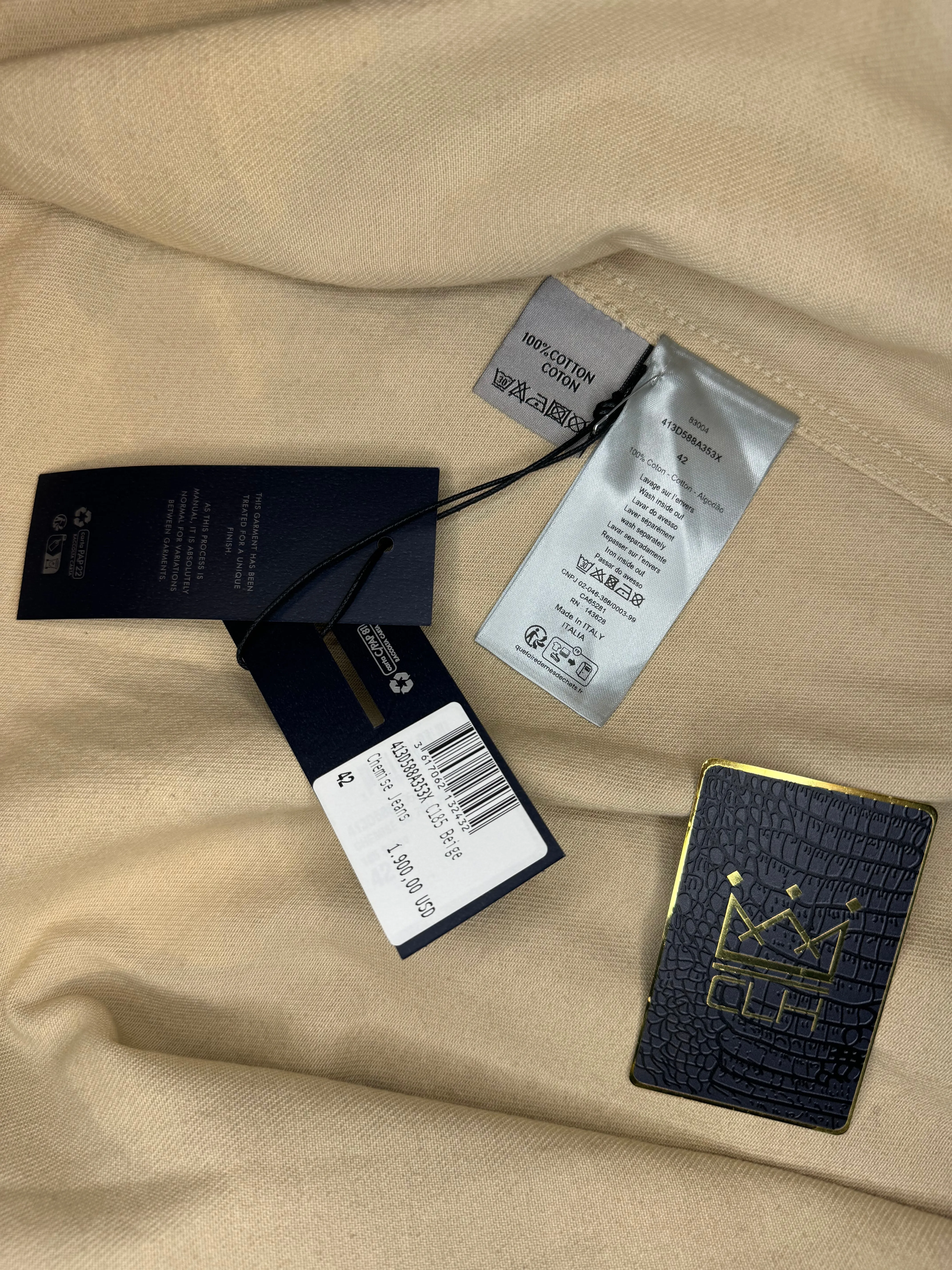 DIOR BUTTON UP OVERSHIRT