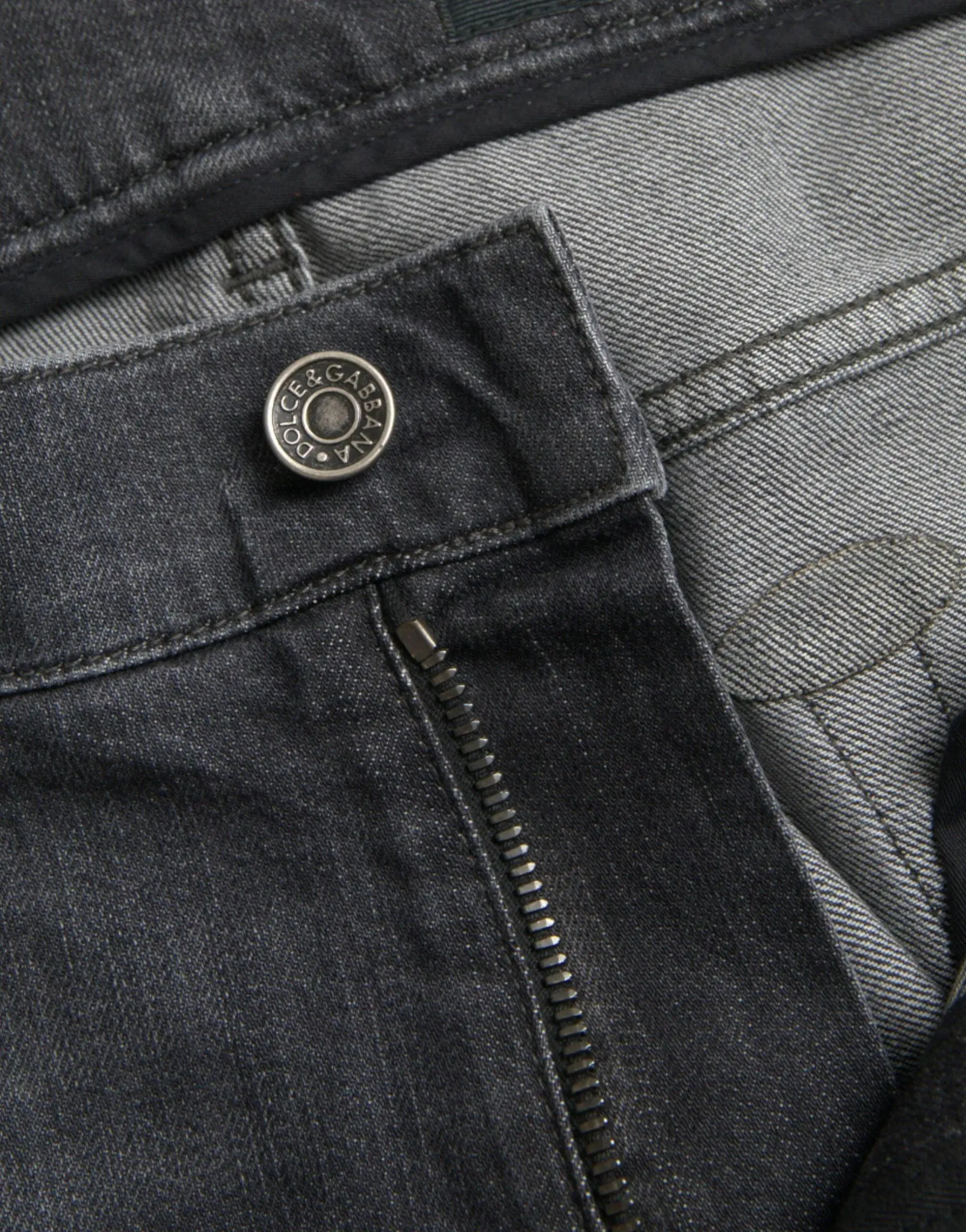 Dolce & Gabbana Gray Slim Fit Denim Jeans