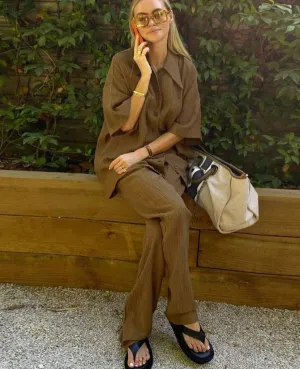 Frida 2 Piece Loose Trouser Summer Suit for Women
