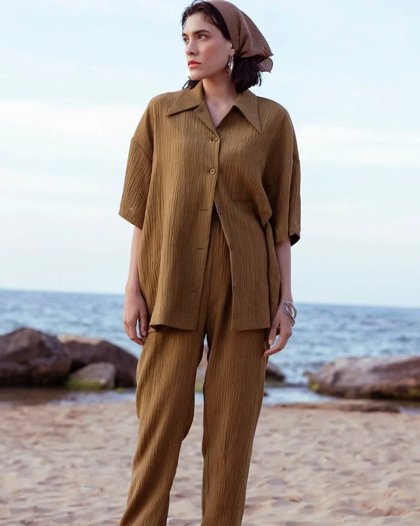 Frida 2 Piece Loose Trouser Summer Suit for Women