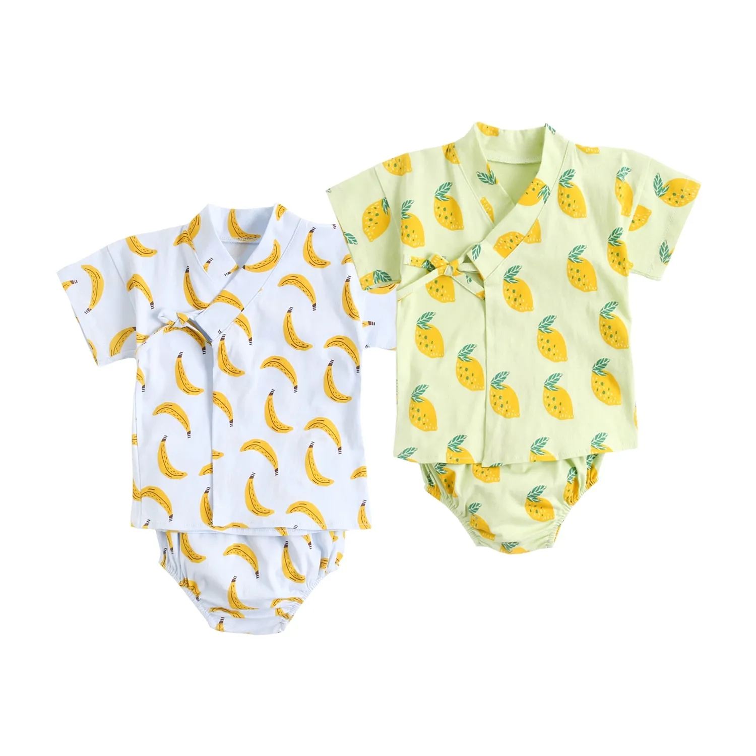 Fruit Print Baby Boys Girls 2pcs Cotton Clothing Sets