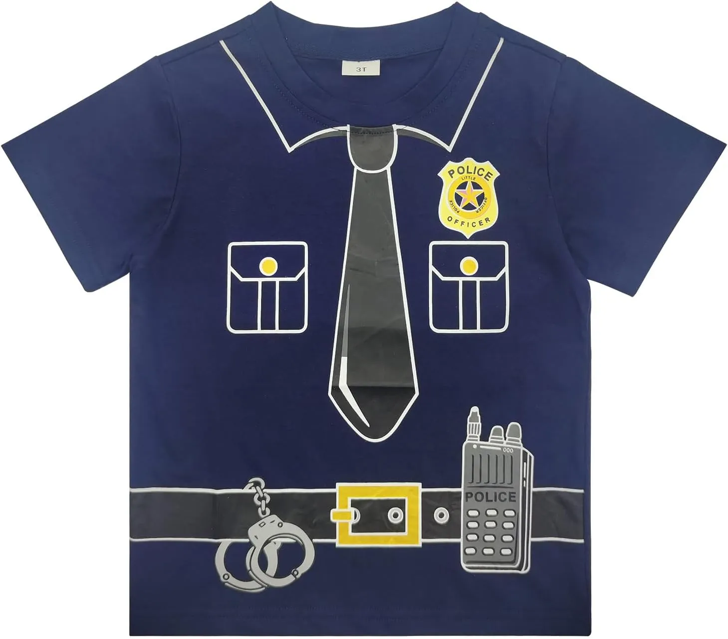 Halloween Toddler Boys Girls Shirts Jack-O-Lantern Pumpkin Pirate Firefighter Police Tops Tee for Kids, Short Sleeve T-Shirt
