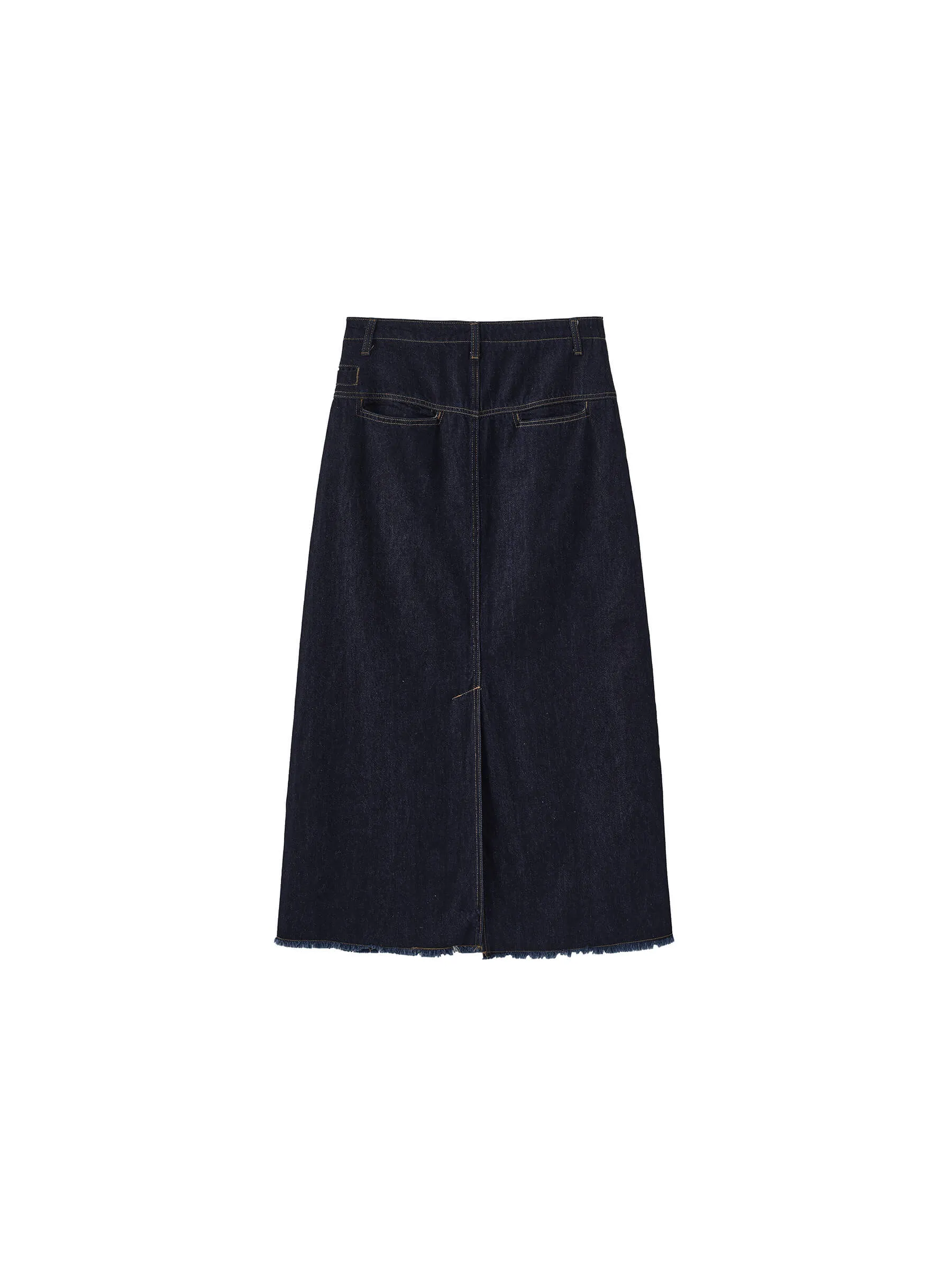 High Waist Denim Vintage A-line Skirt