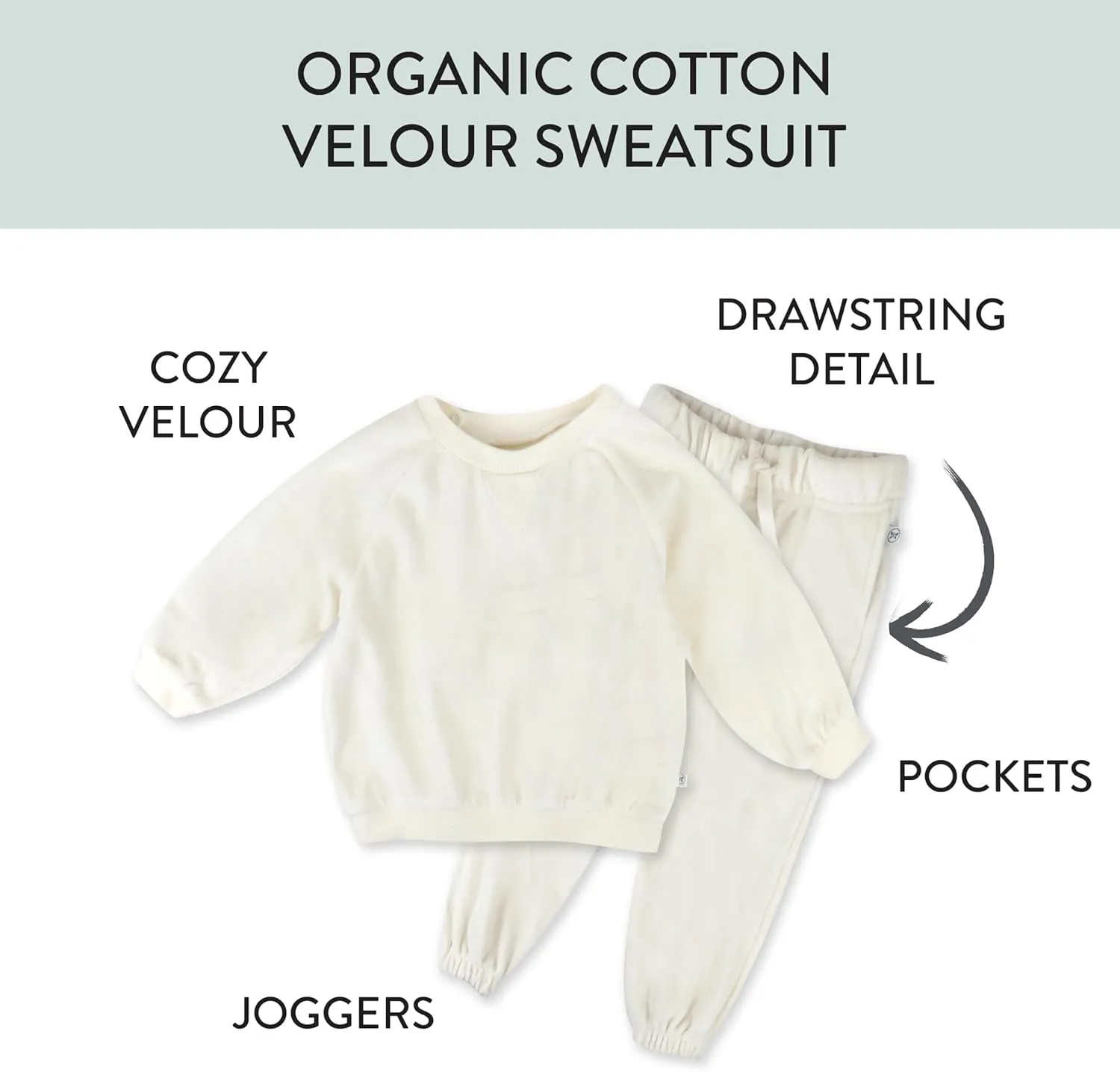 HonestBaby 2-Pack Harem Sweatpants Organic Cotton for Infant Baby & Toddler Unisex Boys & Girls