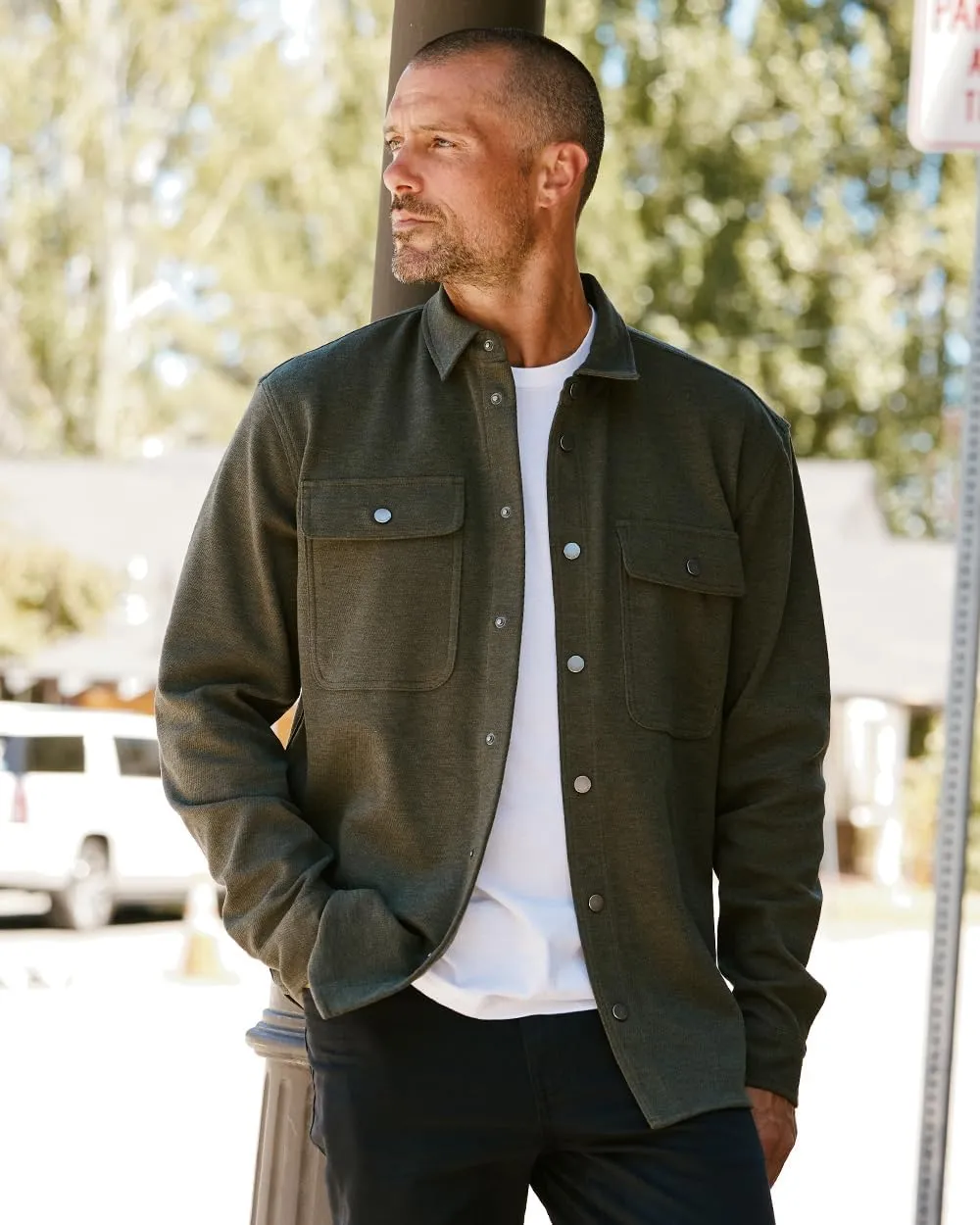 INTO THE AM Men's Sierra Shirt Jacket S - 4XL Twill Casual Fall Fashion Long Sleeve Button Up