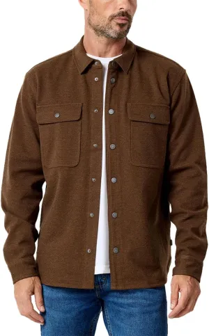 INTO THE AM Men's Sierra Shirt Jacket S - 4XL Twill Casual Fall Fashion Long Sleeve Button Up