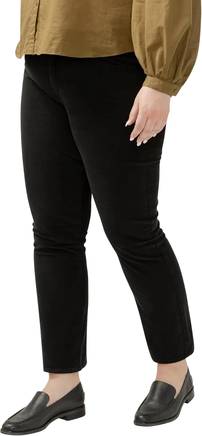 JAG Women's Plus Size Cassie Mid Rise Slim Straight Leg Jeans & Pants-Legacy
