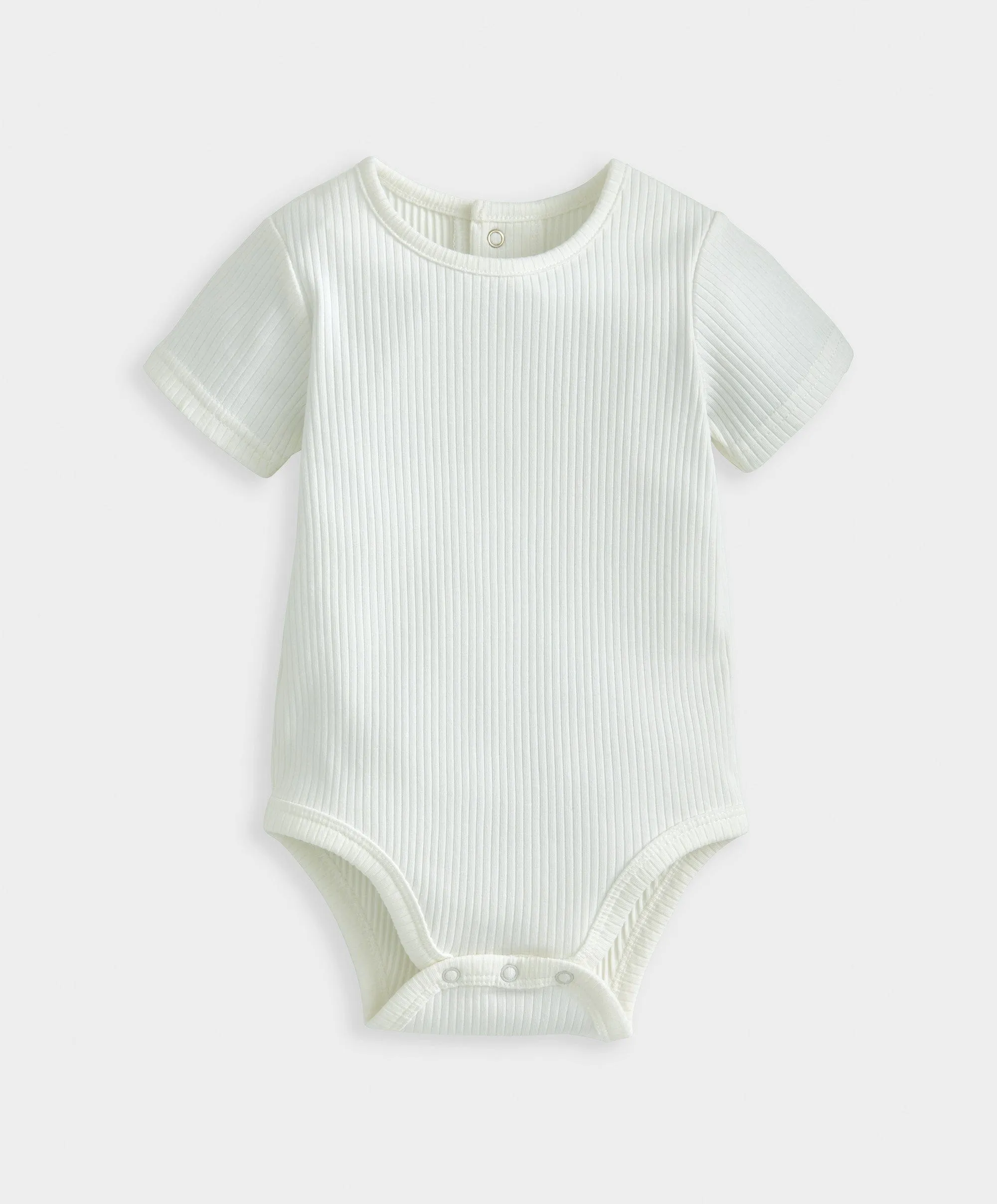 Jersey Ribbed Bodysuit & Dungaree Set
