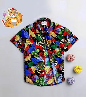 Jungle Printed Half Sleeve Shirt