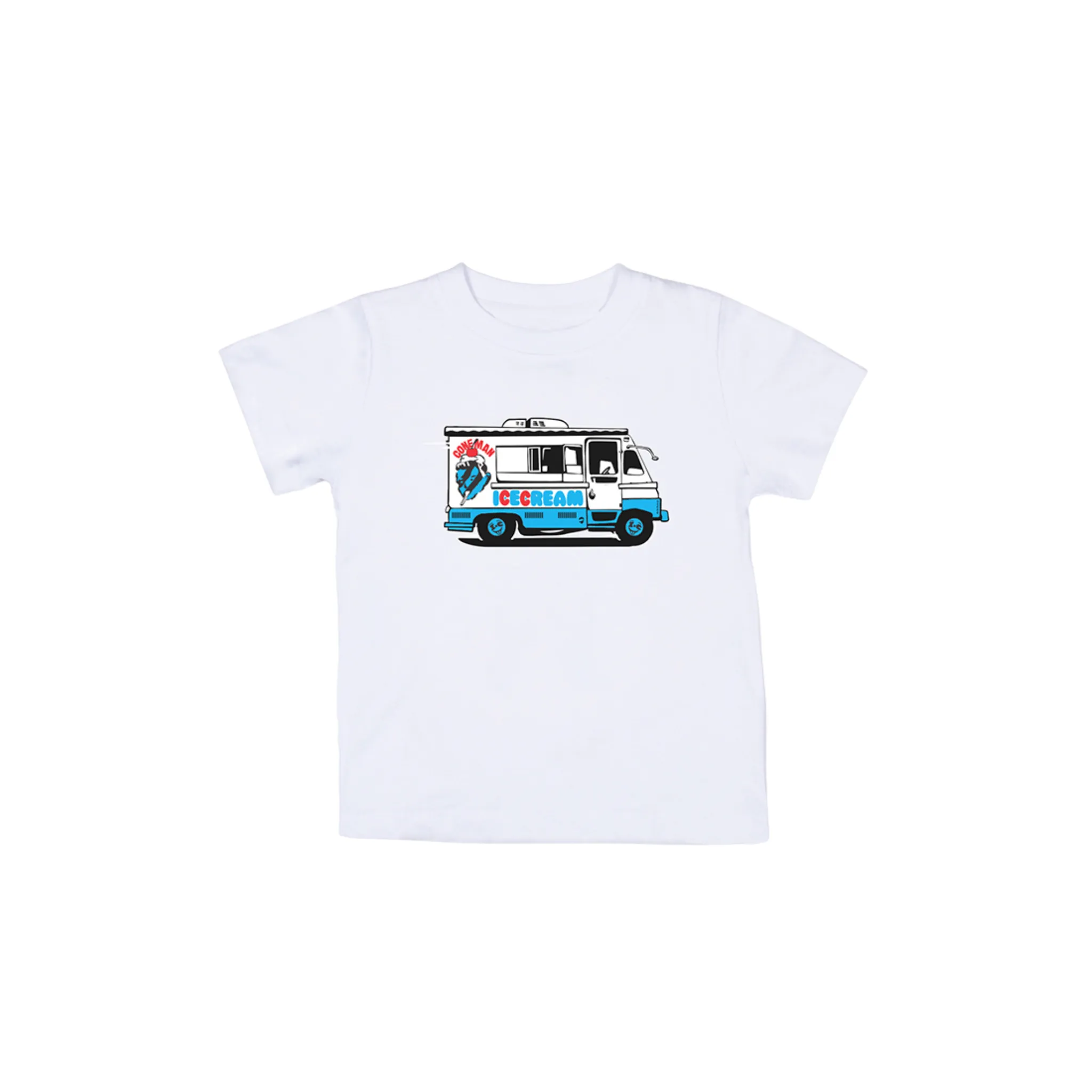 Kids Icecream Cone Man SS Tee (White)