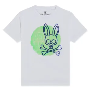 Kids Psycho Bunny Arnell Graphic Tee (White)