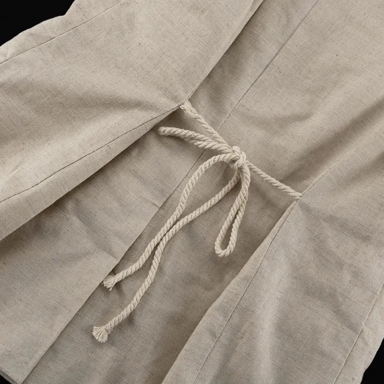 Linen Blend Shorts Suit with Vest for Women