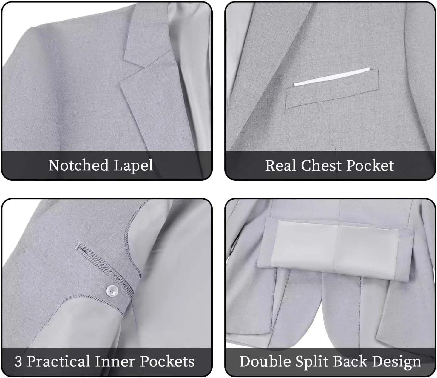 Men Blazer Sports Coat 2 Button Slim Fit Formal Suit Jacket Blazer for Men Business Wedding Prom Party