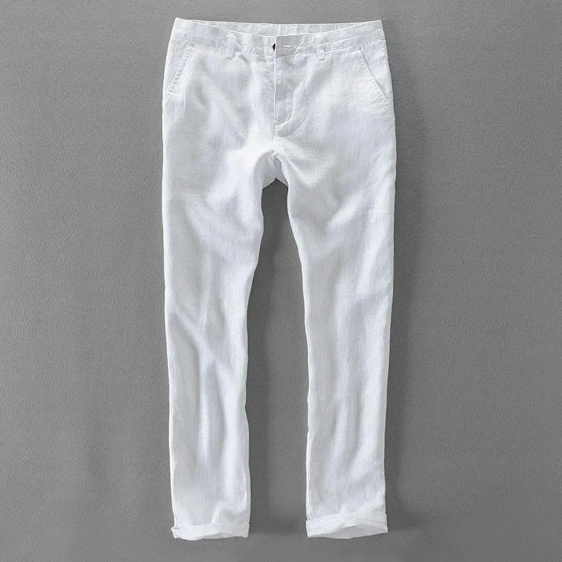 Men's Casual Italian Style Loose Fit Linen Pants