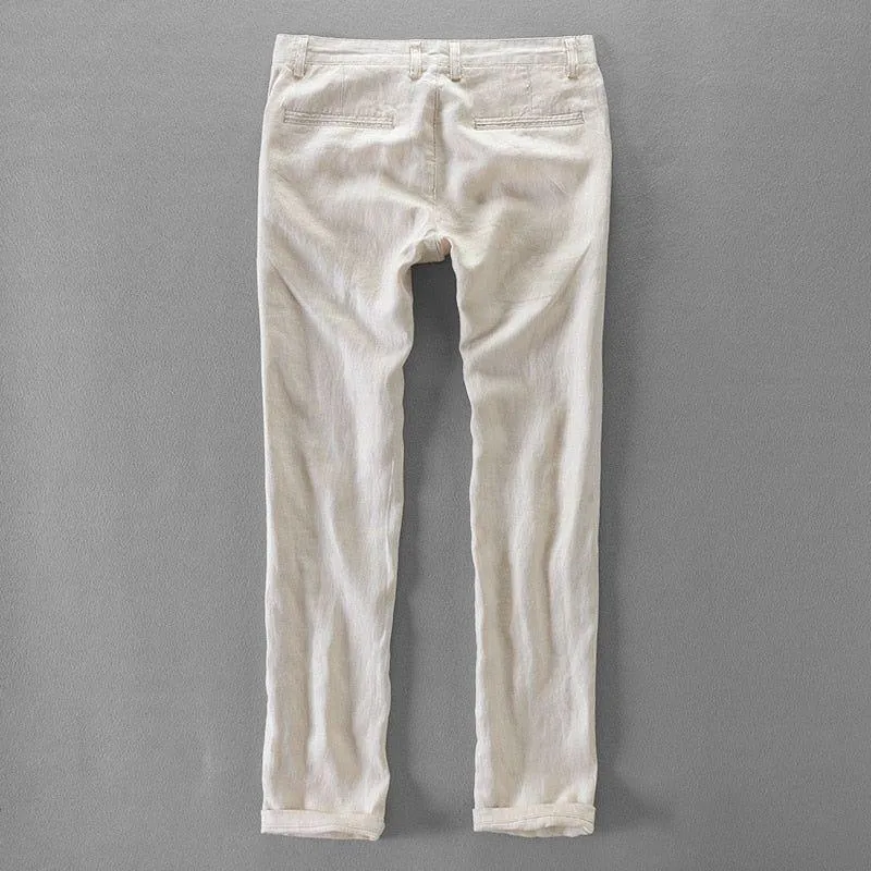 Men's Casual Italian Style Loose Fit Linen Pants