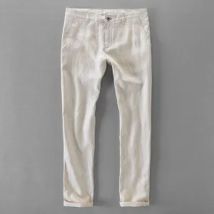 Men's Casual Italian Style Loose Fit Linen Pants