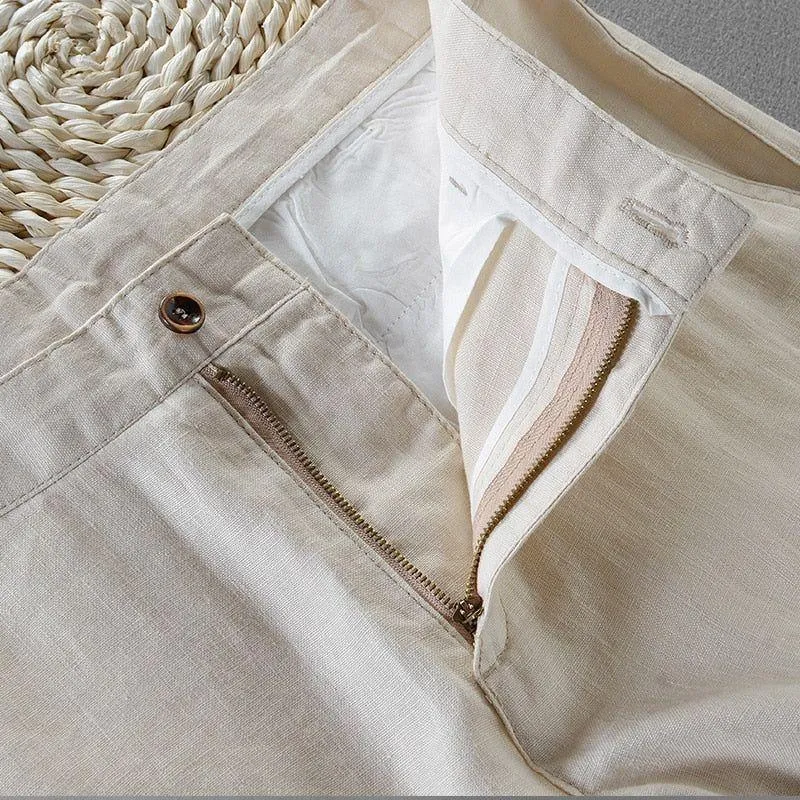 Men's Casual Italian Style Loose Fit Linen Pants