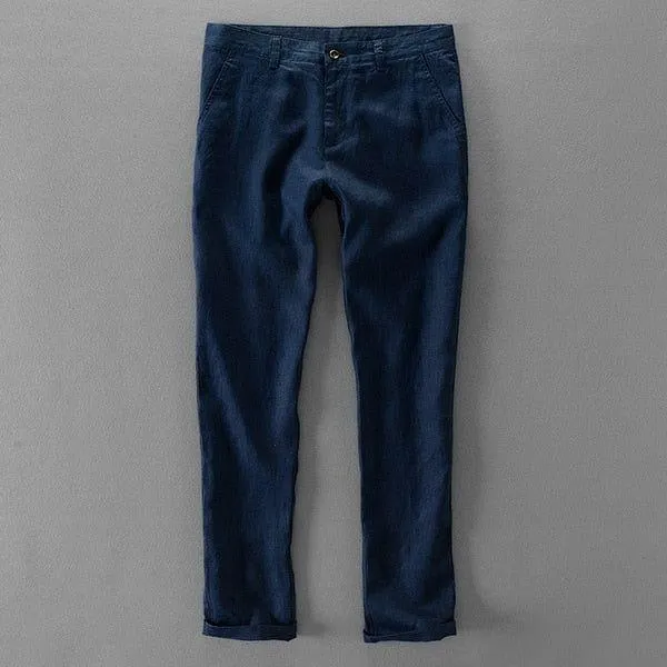 Men's Casual Italian Style Loose Fit Linen Pants