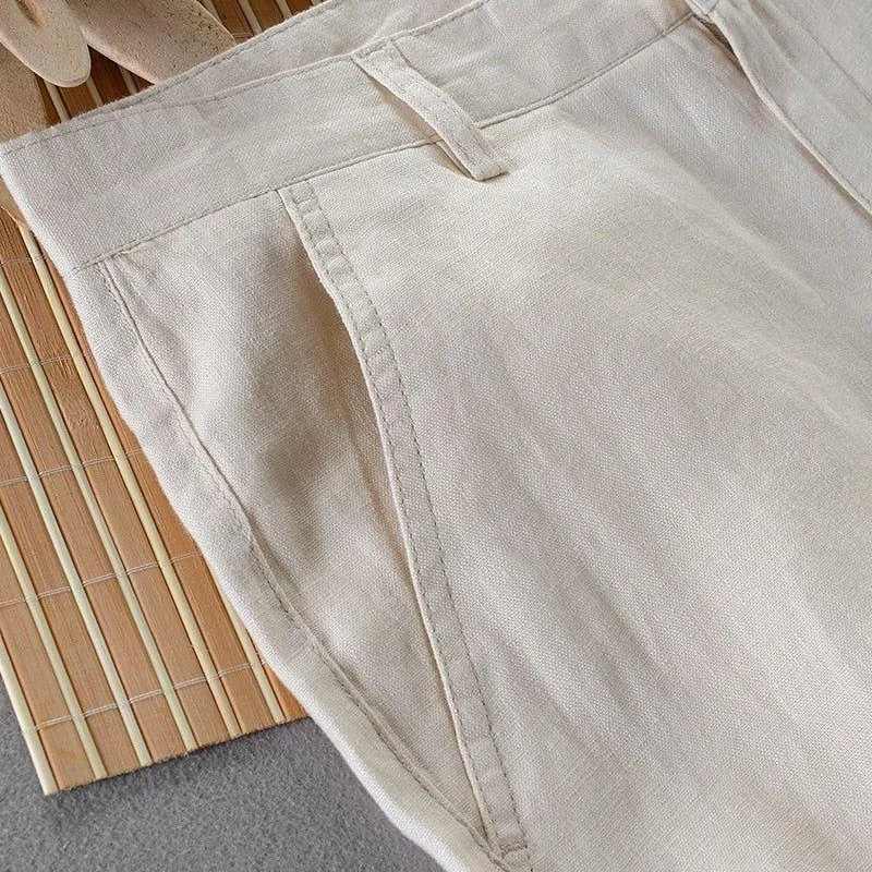 Men's Casual Italian Style Loose Fit Linen Pants