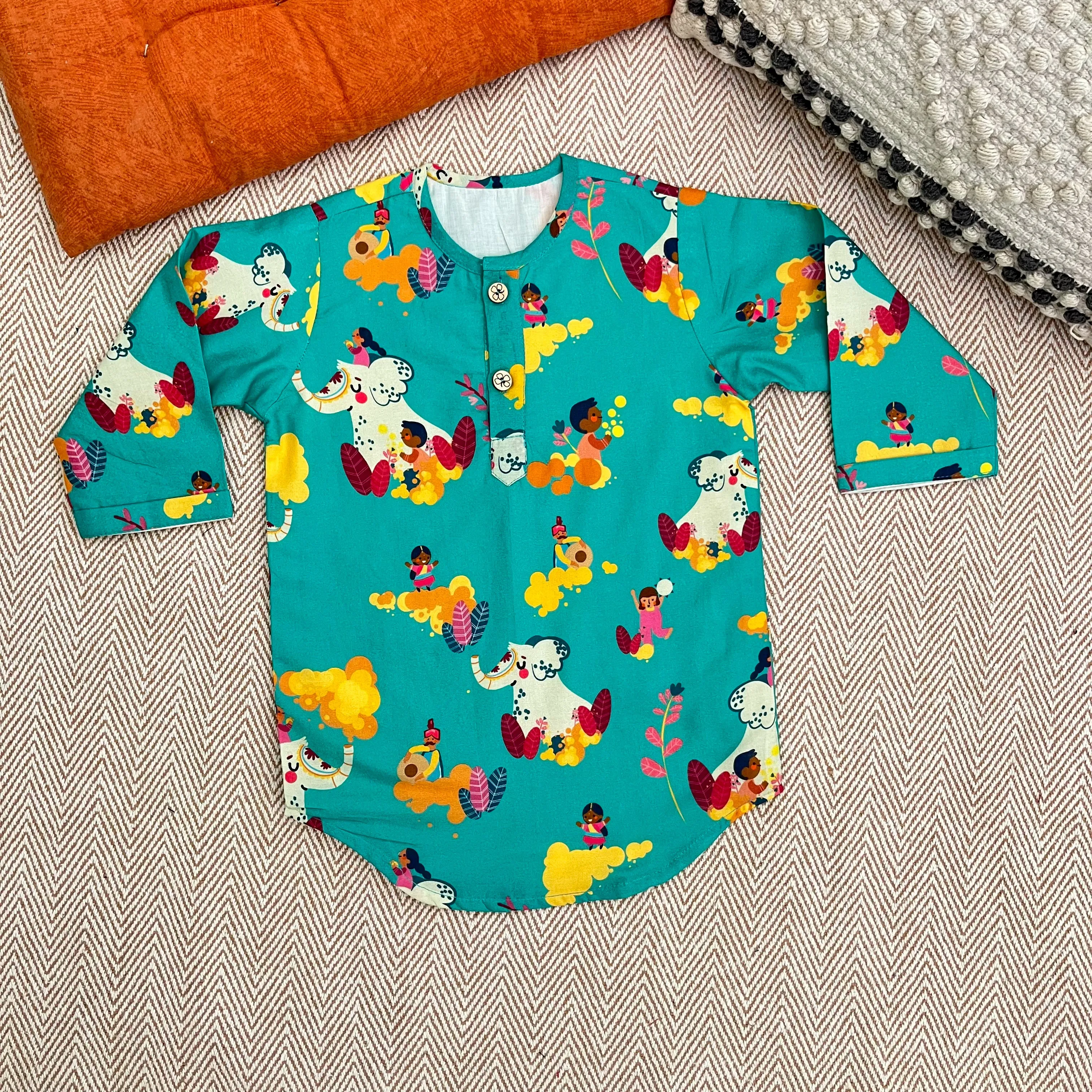 Organic Cotton Unisex Colors With Jumbo Kurta Set