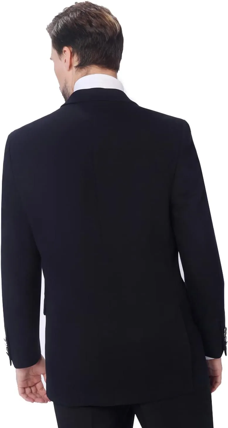 P&L Men's Casual Lightweight Regular Fit Solid Sport Coat Suit Blazer