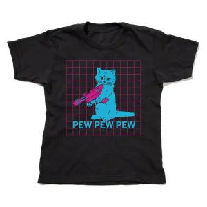Pew Pew Pew Vaporwave Black Kids