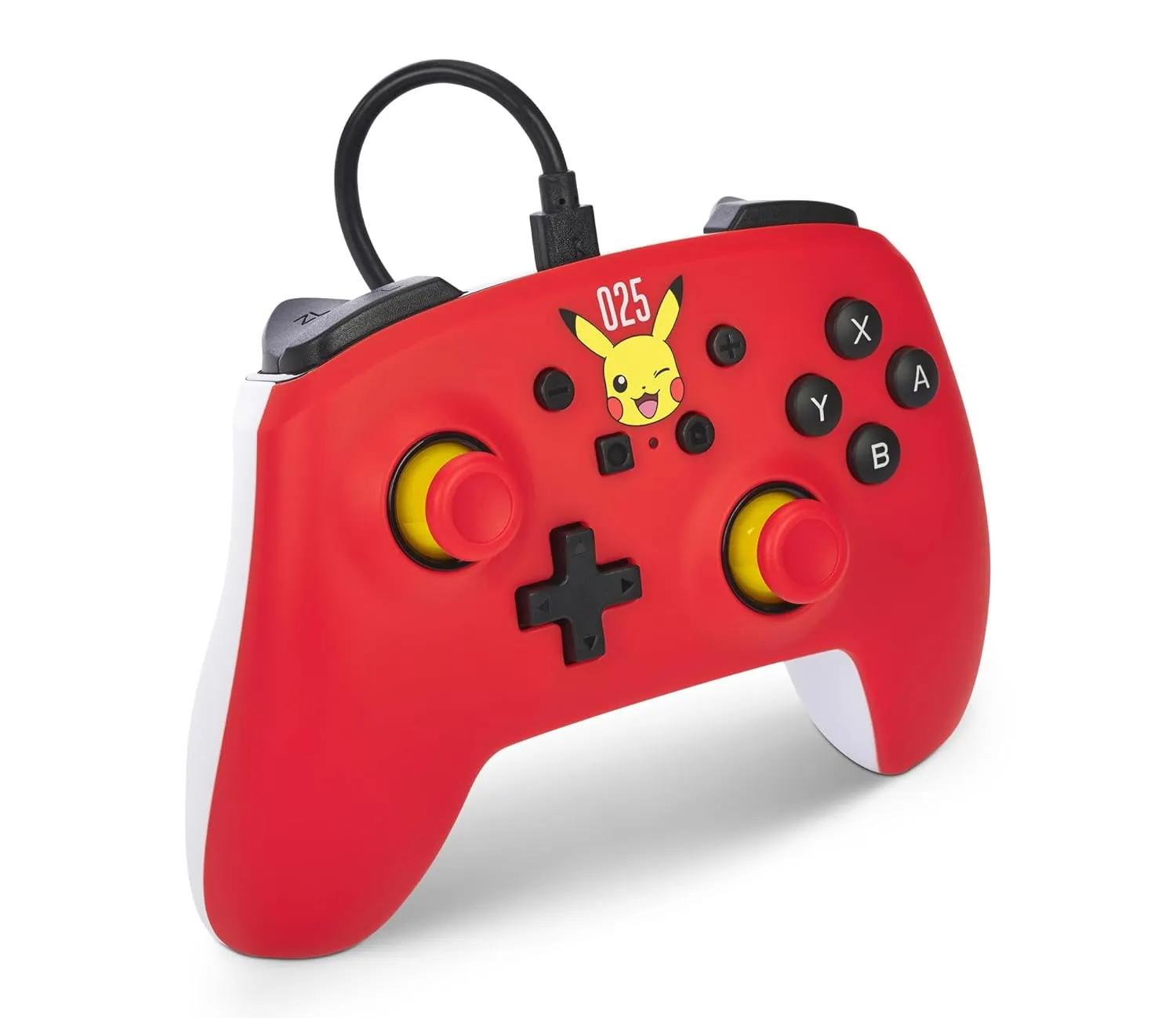 PowerA Nintendo Switch Wired Controller - Laughing Pikachu, Pokemon Switch Controller, Detachable 10ft USB Cable, Plug & Play, Officially Licensed by Nintendo